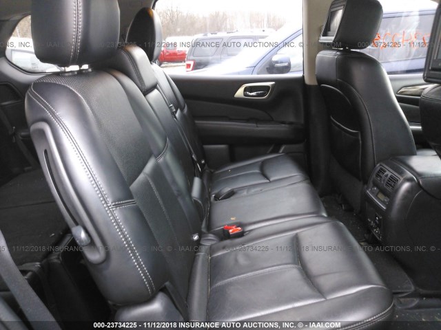 5N1AR2MM7EC721968 - 2014 NISSAN PATHFINDER S/SV/SL/PLATINUM Dark Blue photo 8