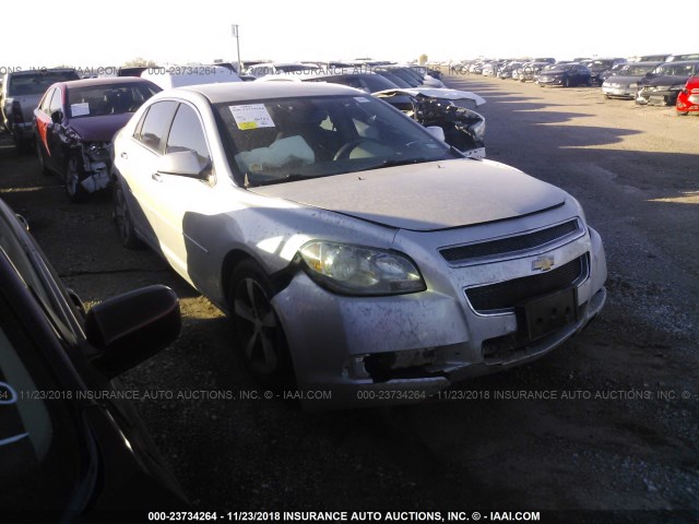 1G1ZC5E08CF316938 - 2012 CHEVROLET MALIBU 1LT SILVER photo 1