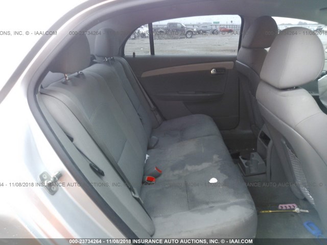1G1ZC5E08CF316938 - 2012 CHEVROLET MALIBU 1LT SILVER photo 8
