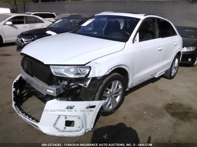 WA1EFCFS4GR008696 - 2016 AUDI Q3 PREMIUM PLUS WHITE photo 2