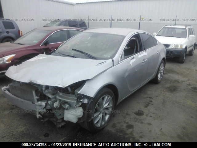 2G4GK5EX5G9147969 - 2016 BUICK REGAL SILVER photo 2