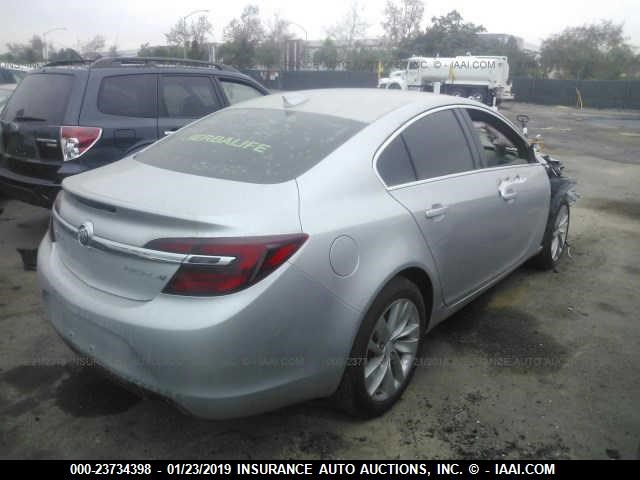 2G4GK5EX5G9147969 - 2016 BUICK REGAL SILVER photo 4