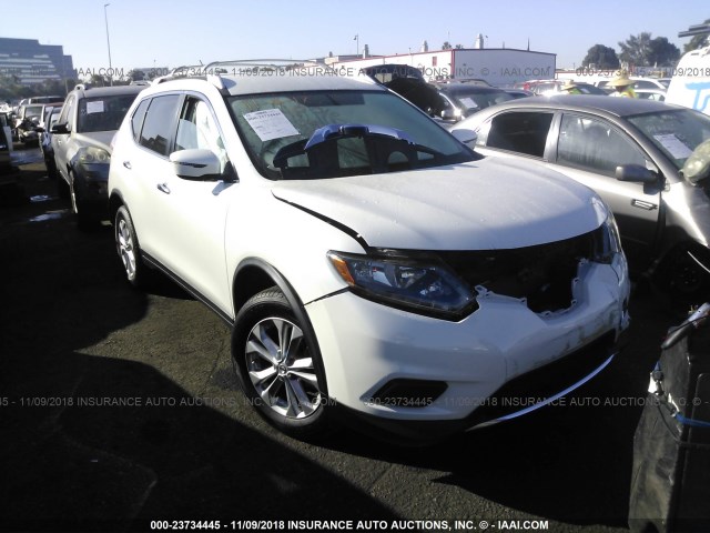 KNMAT2MT2GP625206 - 2016 NISSAN ROGUE S/SL/SV WHITE photo 1