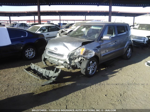 KNDJT2A23B7209556 - 2011 KIA SOUL +/!/SPORT GRAY photo 2