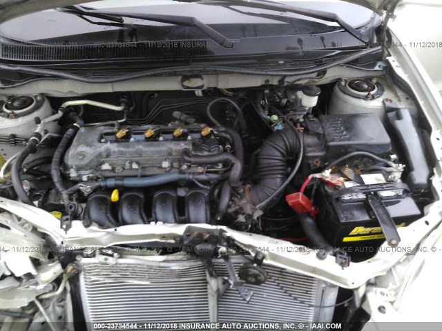 2T1KR32E23C045010 - 2003 TOYOTA COROLLA MATRIX  SILVER photo 10