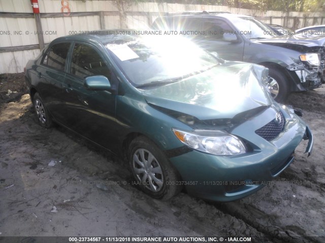 2T1BU4EE3AC483449 - 2010 TOYOTA COROLLA S/LE/XLE GREEN photo 1