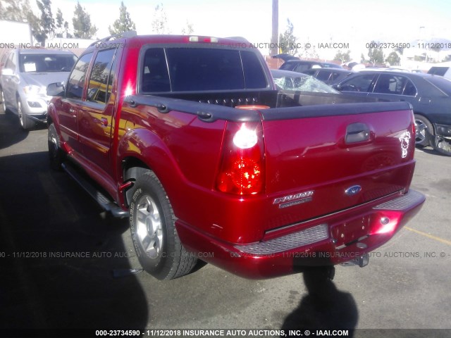 1FMZU67K24UA42993 - 2004 FORD EXPLORER SPORT TR  RED photo 3