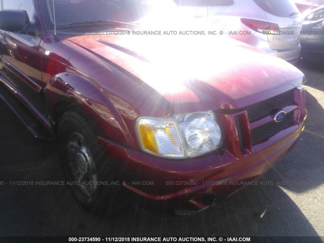 1FMZU67K24UA42993 - 2004 FORD EXPLORER SPORT TR  RED photo 6