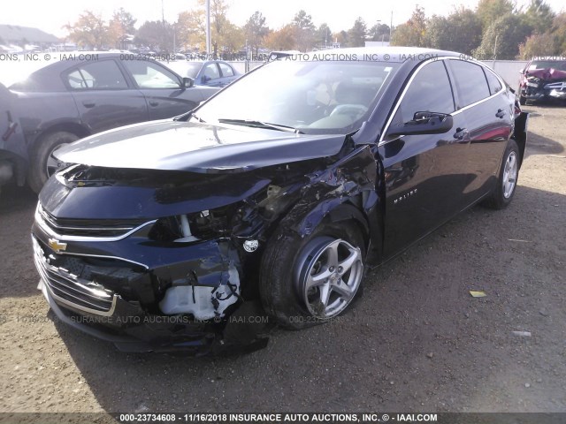 1G1ZB5ST4JF105993 - 2018 CHEVROLET MALIBU LS 深蓝色 照片 2