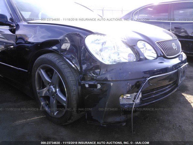 JT8BL69S910005897 - 2001 LEXUS GS 430 BLACK photo 6