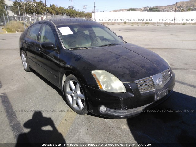 1N4BA41E56C824757 - 2006 NISSAN MAXIMA SE/SL BLACK photo 1