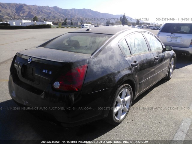 1N4BA41E56C824757 - 2006 NISSAN MAXIMA SE/SL BLACK photo 4