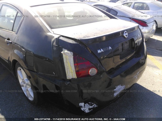 1N4BA41E56C824757 - 2006 NISSAN MAXIMA SE/SL BLACK photo 6