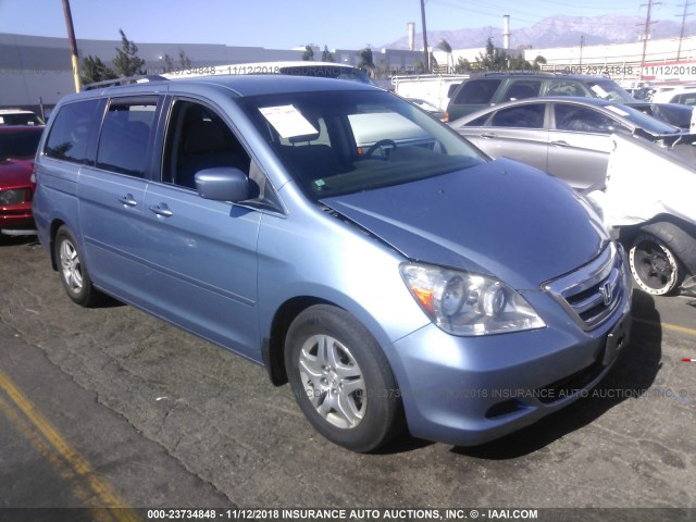5FNRL38457B105121 - 2007 HONDA ODYSSEY EX Mavi foto 1