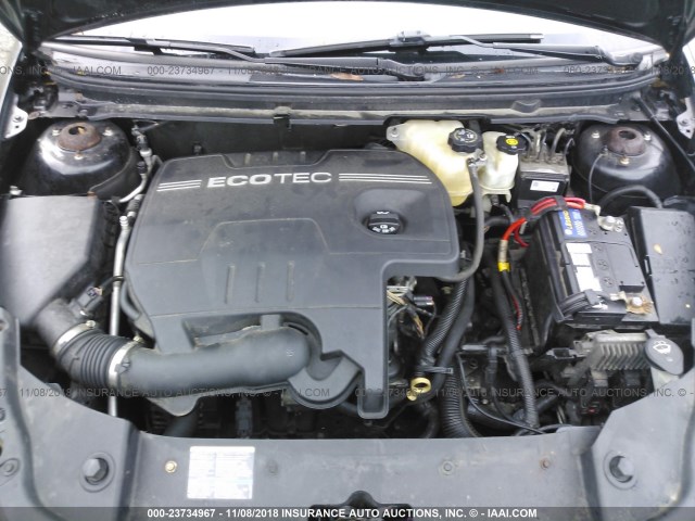 1G1ZH57BX9F256363 - 2009 CHEVROLET MALIBU 1LT BLACK photo 10