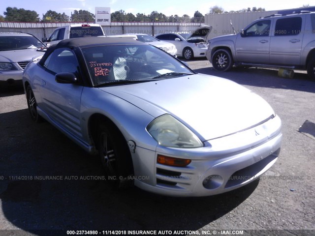 4A3AE75H03E205528 - 2003 MITSUBISHI ECLIPSE SPYDER GTS SILVER photo 1