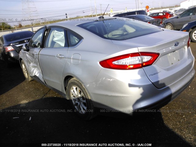 3FA6P0G73GR374675 - 2016 FORD FUSION S SILVER photo 3