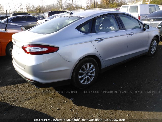 3FA6P0G73GR374675 - 2016 FORD FUSION S SILVER photo 4