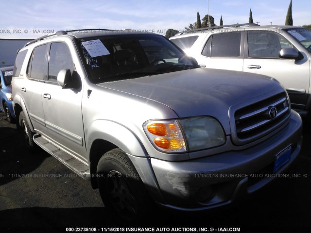 5TDZT38A11S038526 - 2001 TOYOTA SEQUOIA LIMITED GRAY photo 1