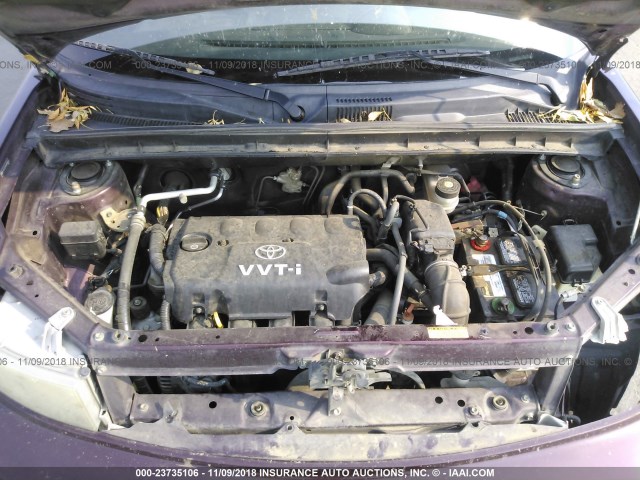 JTLKT324464040542 - 2006 TOYOTA SCION XB ბურგუნდია ფოტო 10