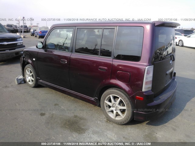 JTLKT324464040542 - 2006 TOYOTA SCION XB ბურგუნდია ფოტო 3