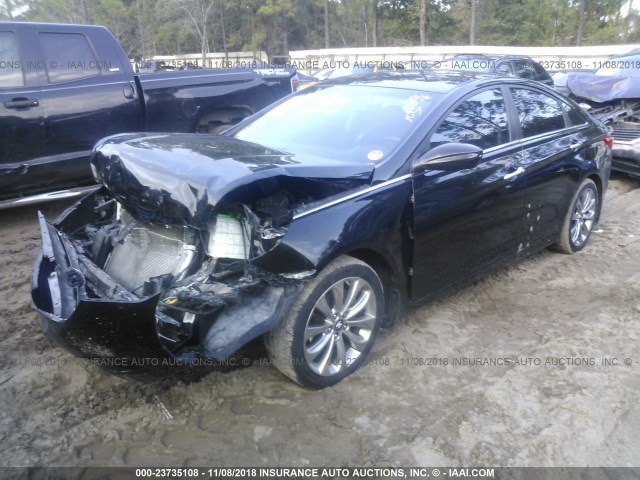 5NPEC4AC5BH266813 - 2011 HYUNDAI SONATA SE/LIMITED BLACK photo 2