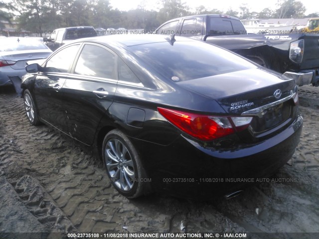 5NPEC4AC5BH266813 - 2011 HYUNDAI SONATA SE/LIMITED BLACK photo 3