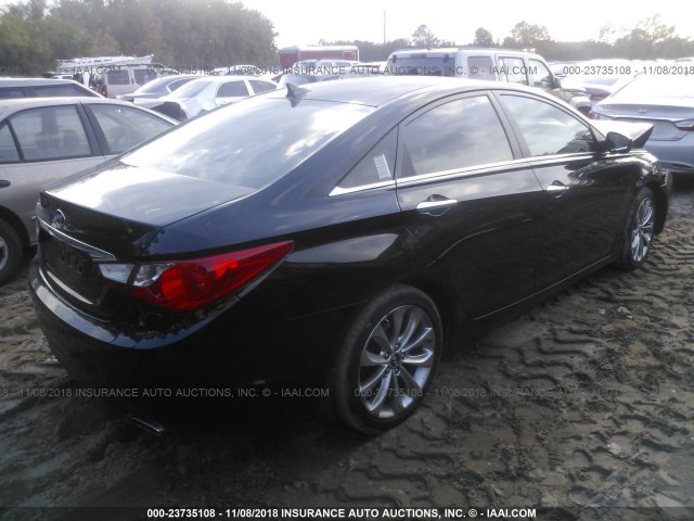 5NPEC4AC5BH266813 - 2011 HYUNDAI SONATA SE/LIMITED BLACK photo 4