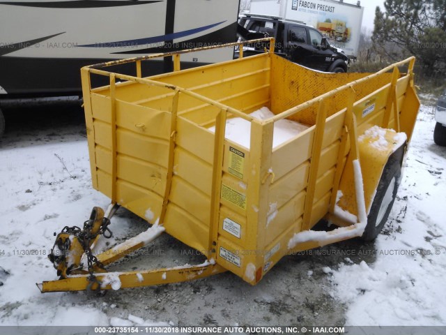 1B9US1218F1245291 - 2015 UTILITY TRAILER YELLOW photo 2