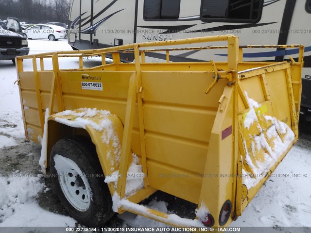 1B9US1218F1245291 - 2015 UTILITY TRAILER YELLOW photo 3