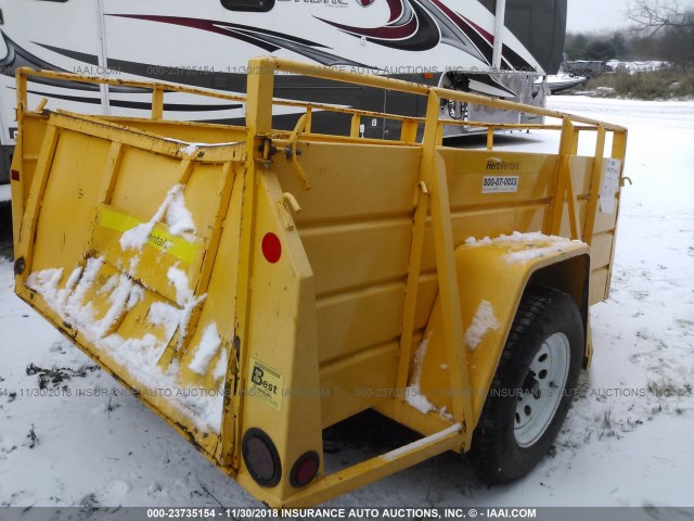 1B9US1218F1245291 - 2015 UTILITY TRAILER YELLOW photo 4