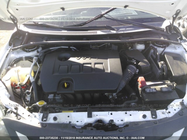 5YFBU4EE6DP212972 - 2013 TOYOTA COROLLA S/LE أبيض صورة 10
