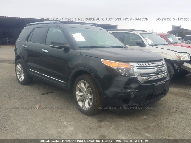 1FM5K8D81DGC37295 - 2013 FORD EXPLORER XLT BLACK photo 1