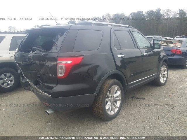 1FM5K8D81DGC37295 - 2013 FORD EXPLORER XLT BLACK photo 4