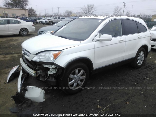 5J6RE48739L027183 - 2009 HONDA CR-V EXL WHITE photo 2