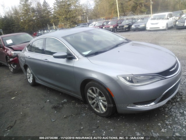 1C3CCCAB3FN586859 - 2015 CHRYSLER 200 LIMITED SILVER photo 1