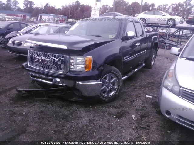 1GTR2WE71DZ295413 - 2013 GMC SIERRA K1500 SLT BLACK photo 2