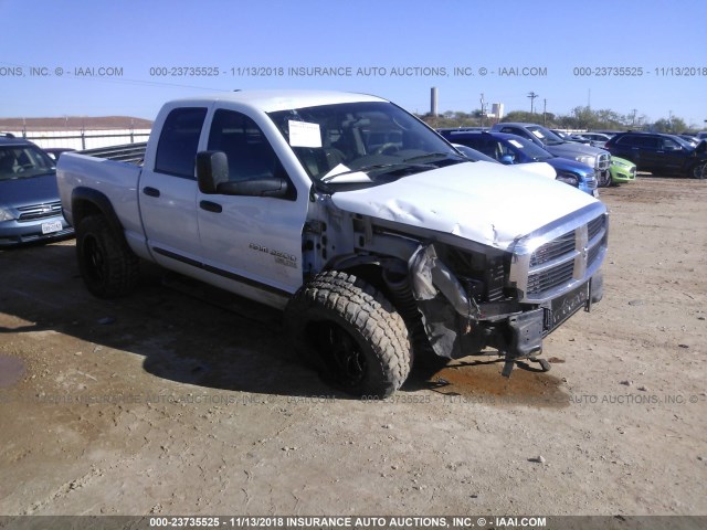 1D7KS28C56J234088 - 2006 DODGE RAM 2500 ST/SLT WHITE photo 1