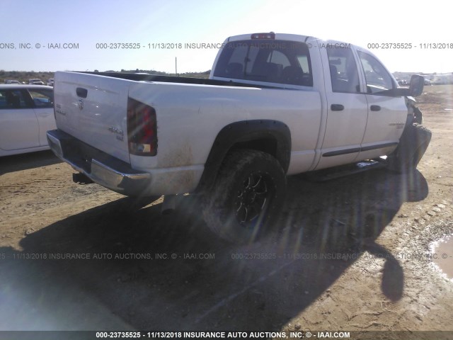 1D7KS28C56J234088 - 2006 DODGE RAM 2500 ST/SLT WHITE photo 4