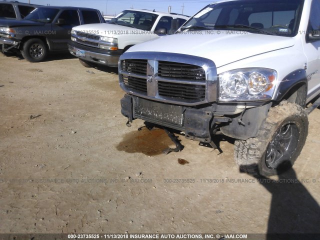 1D7KS28C56J234088 - 2006 DODGE RAM 2500 ST/SLT WHITE photo 6