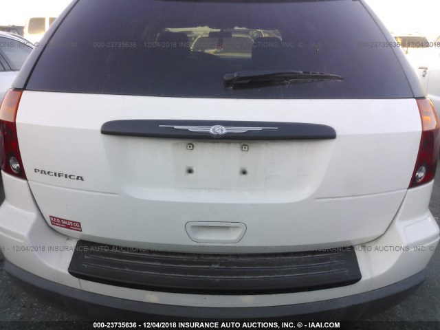 2C4GM48L85R556160 - 2005 CHRYSLER PACIFICA WHITE photo 6