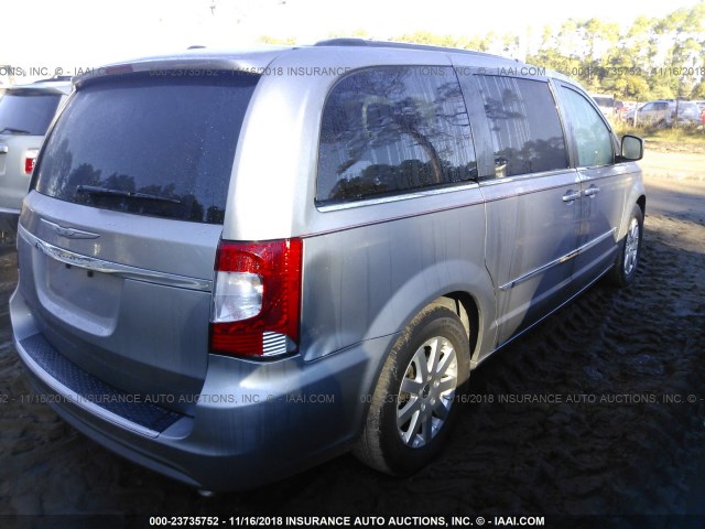 2C4RC1BG7ER395354 - 2014 CHRYSLER TOWN & COUNTRY TOURING SILVER photo 4