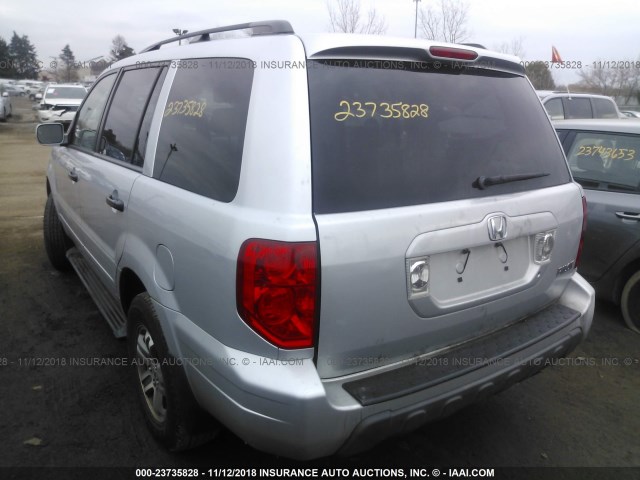 2HKYF18513H598825 - 2003 HONDA PILOT EXL 银色 照片 3