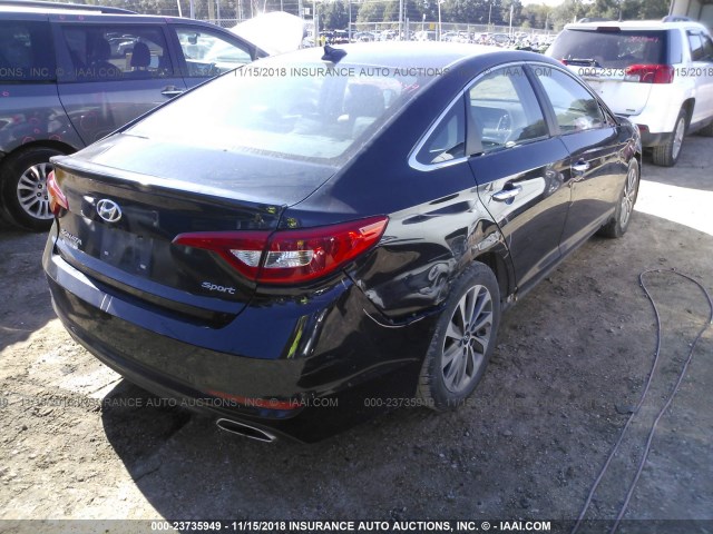 5NPE34AFXFH258979 - 2015 HYUNDAI SONATA SPORT/LIMITED BLACK photo 4