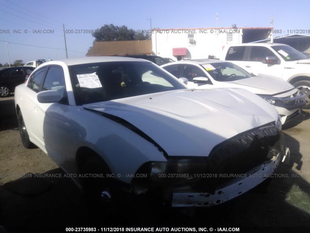 2B3CL1CG6BH550578 - 2011 DODGE CHARGER POLICE WHITE photo 1