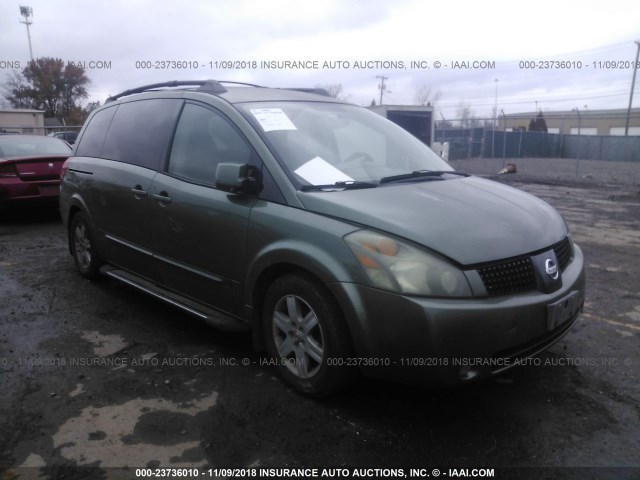 5N1BV28U34N339787 - 2004 NISSAN QUEST S/SE/SL GREEN photo 1