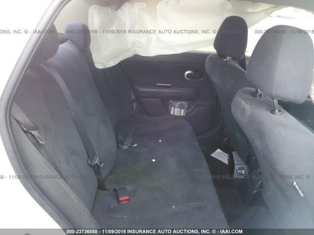 3N1BC11E28L390004 - 2008 NISSAN VERSA S/SL WHITE photo 8