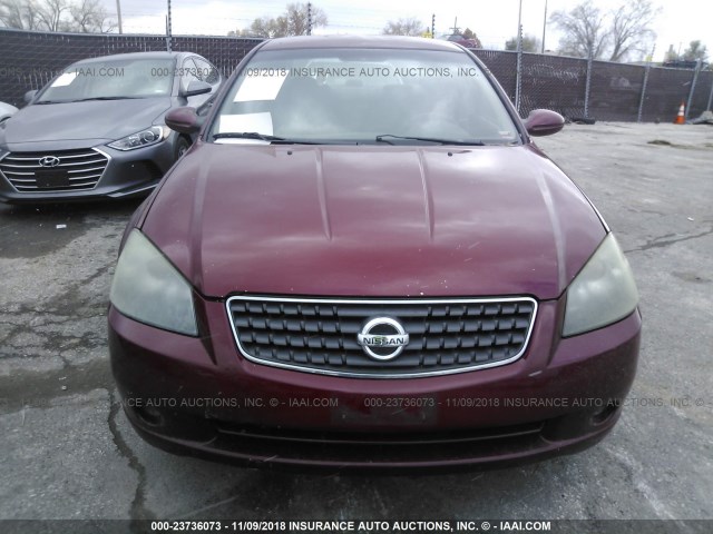 1N4AL11D16N450471 - 2006 NISSAN ALTIMA S/SL MAROON photo 6