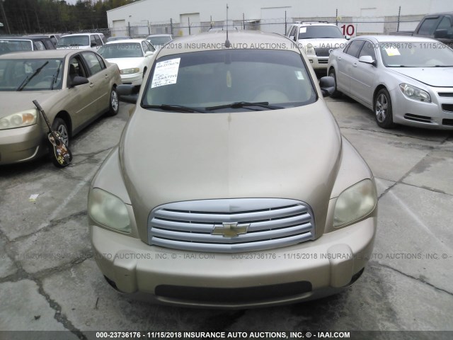 3GNDA13D36S583613 - 2006 CHEVROLET HHR LS BEIGE photo 6