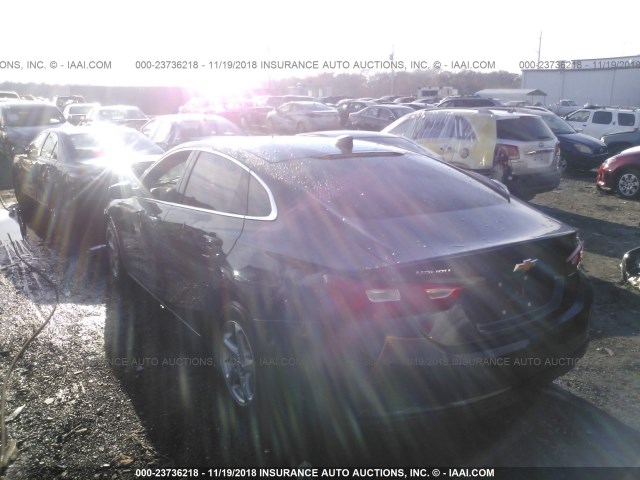 1G1ZB5ST7GF338405 - 2016 CHEVROLET MALIBU LS BLUE photo 3